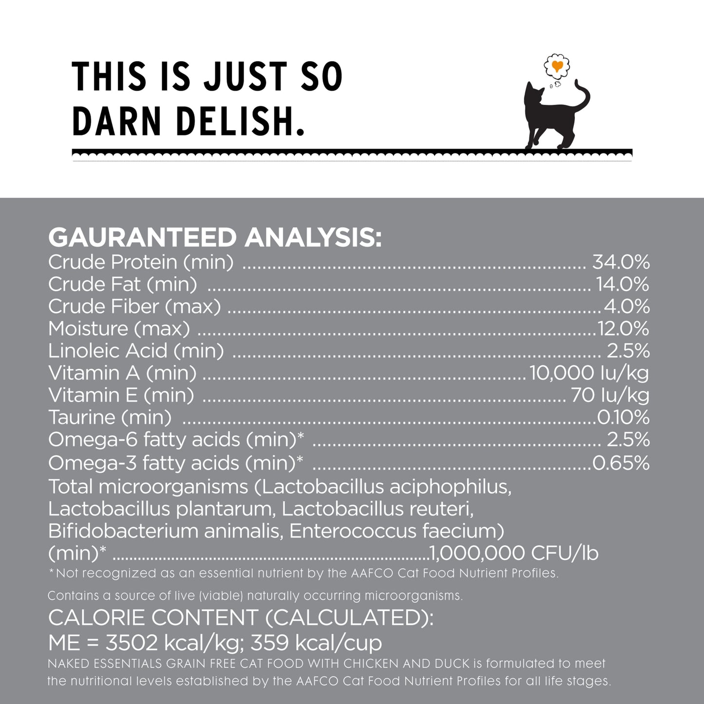 "I and love and you" Naked Essentials Chicken & Duck Flavor Dry Cat Food Grain-Free, 3.4 lb. Bag