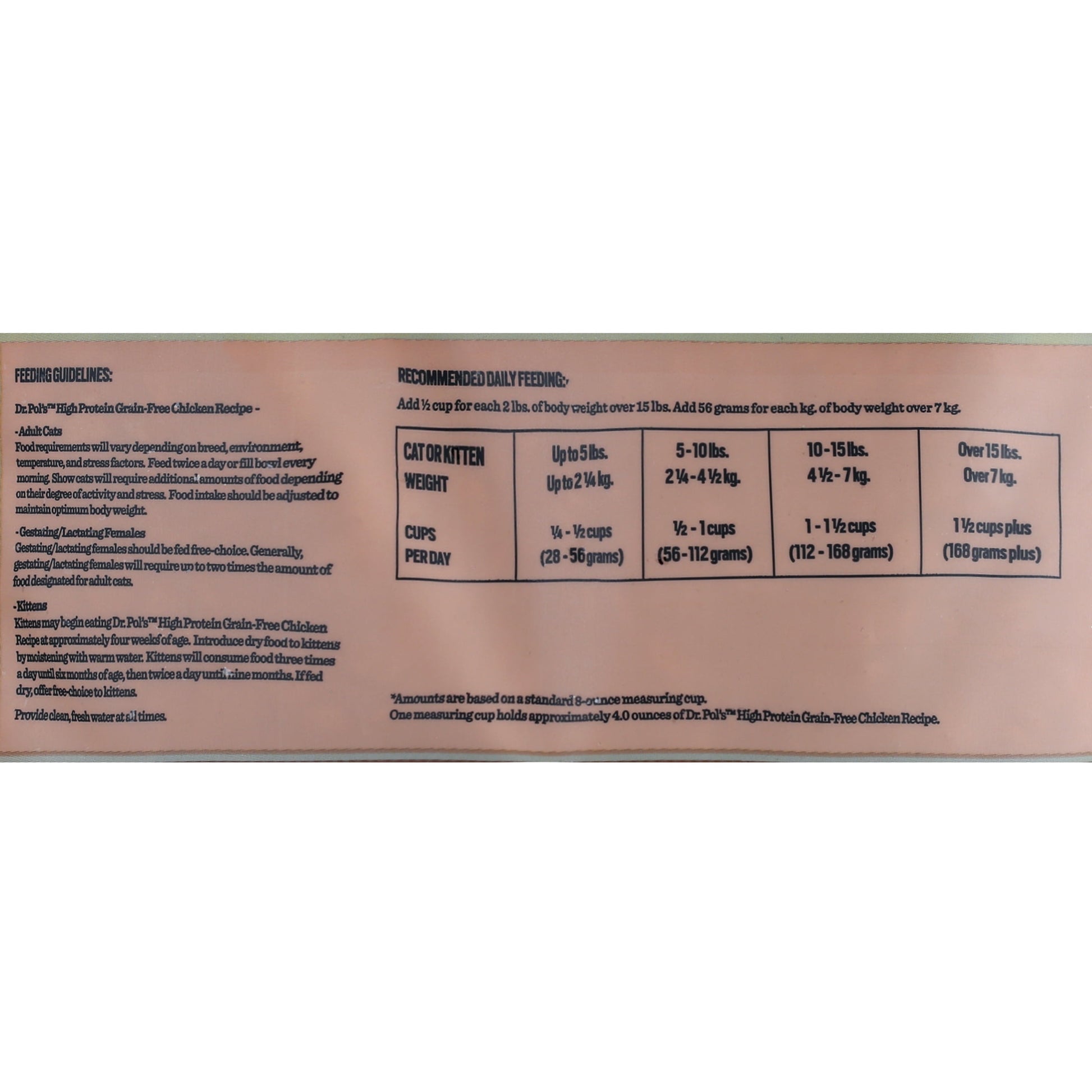 Dr. Pol High Protein Limited Ingredient Chicken Recipe Dry Cat Food for All Breeds, Ages and Sizes of Cats and Growing Kittens, 8 lb. Bag