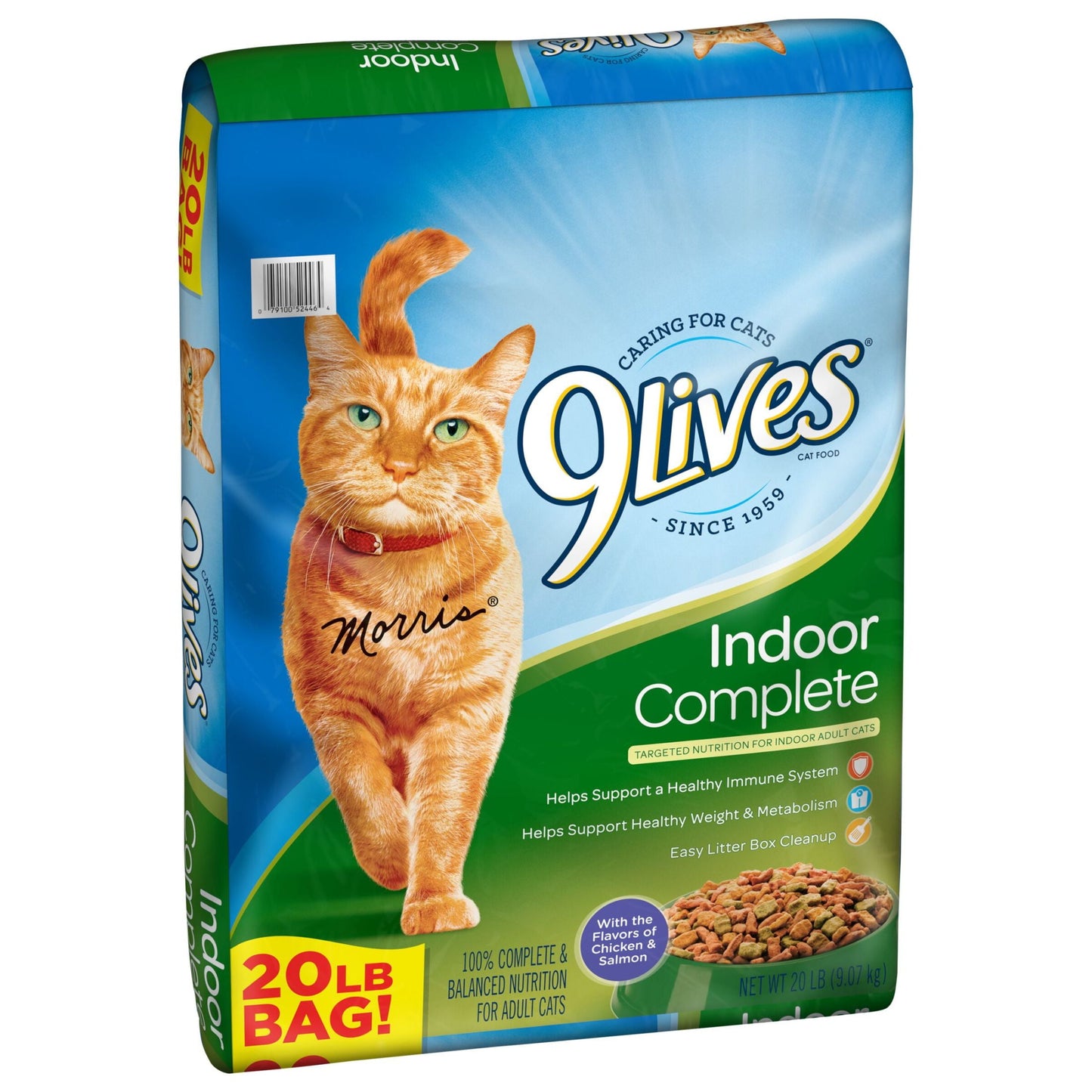 9Lives Indoor Complete Chicken & Salmon Flavor Dry Cat Food, 20 lb. Bag