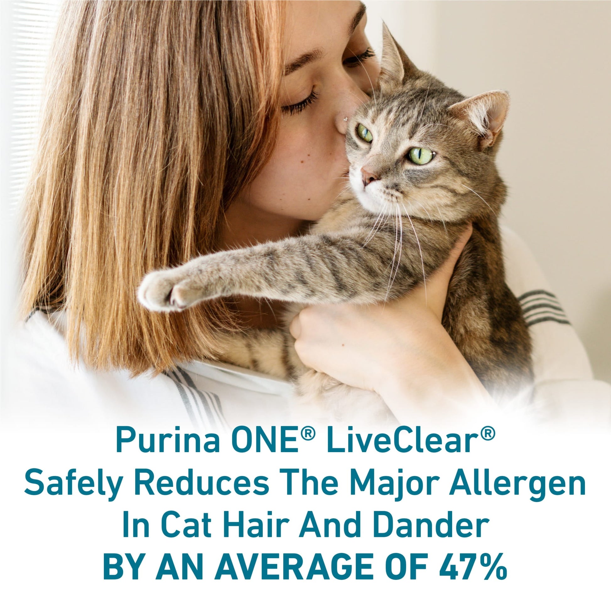 Purina ONE LiveClear Allergen-Reducing Dry Cat Food Formula with Real Chicken as the Number One Ingredient, 3 lb. Bag
