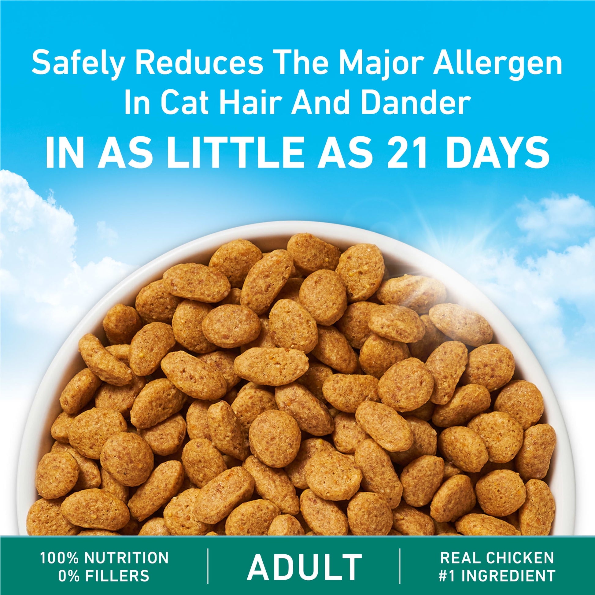 Purina ONE LiveClear Allergen-Reducing Dry Cat Food Formula with Real Chicken as the Number One Ingredient, 6.3 lb. Bag