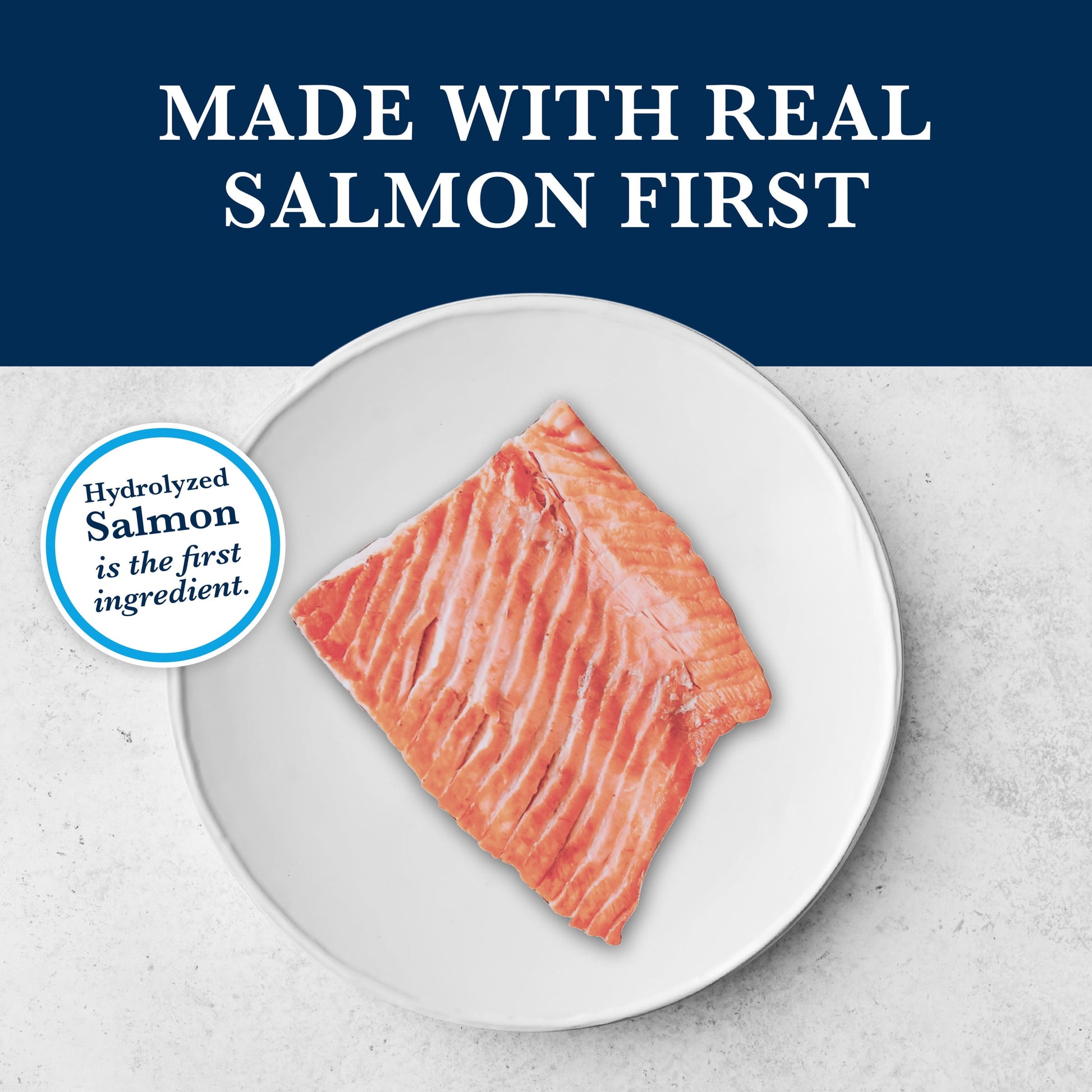 Blue Buffalo Natural Veterinary Diet HF Hydrolyzed Food Intolerance Dry Cat Food, Salmon, 7lb Bag