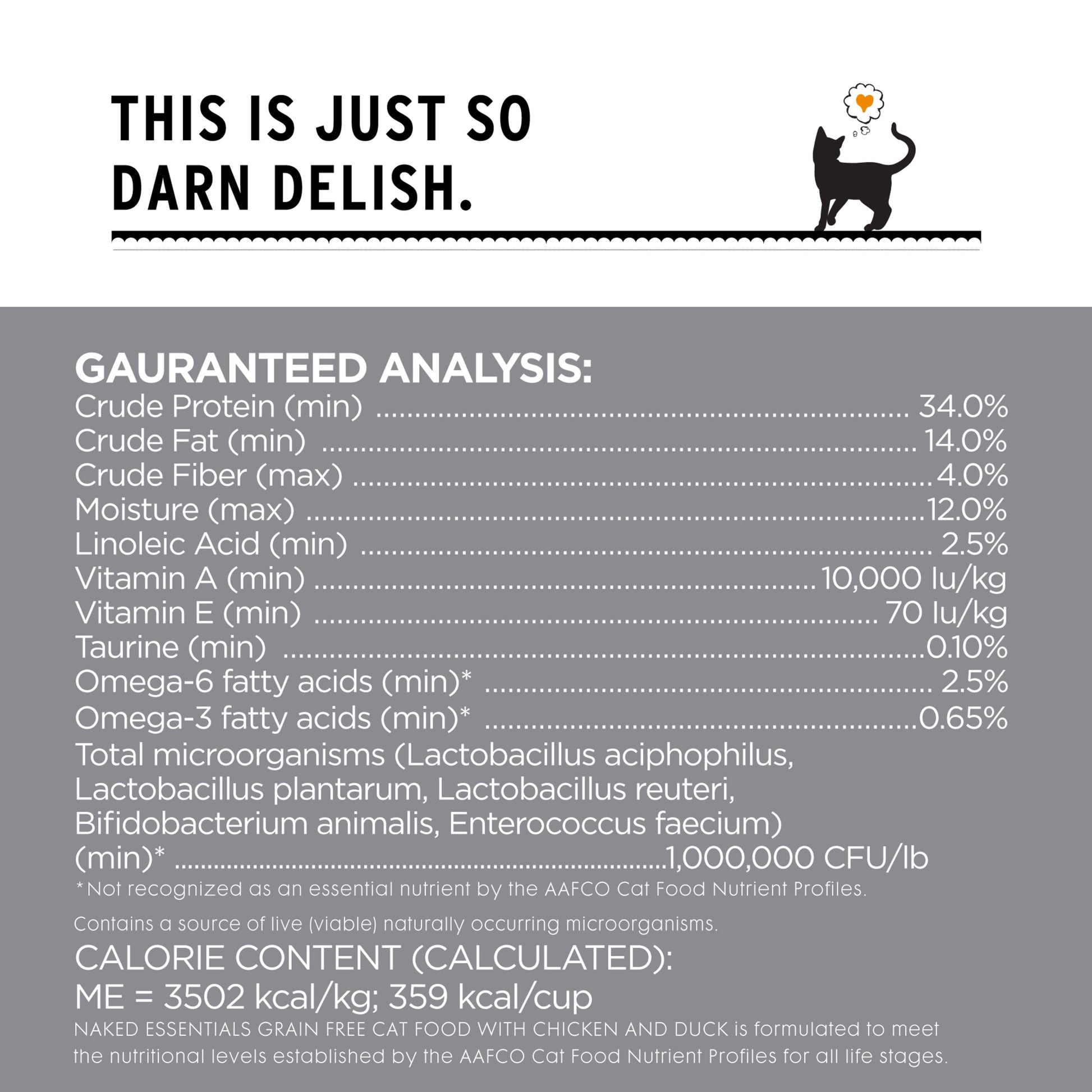 "I and love and you" Naked Essentials Chicken & Duck Flavor Dry Cat Food Grain-Free, 3.4 lb. Bag