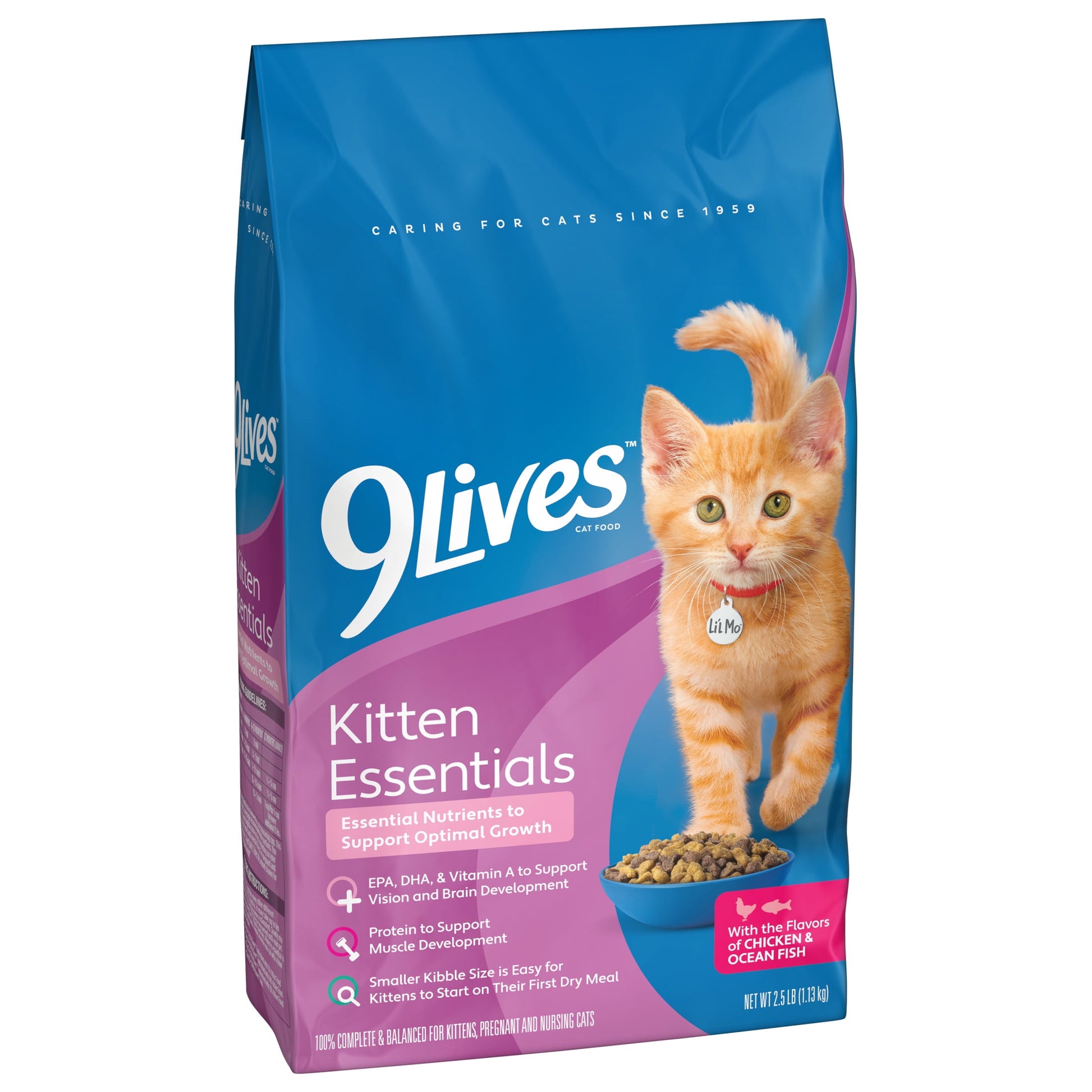 9Lives Kitten Essentials Chicken & Ocean Fish Dry Cat Food, 2.5lb Bag