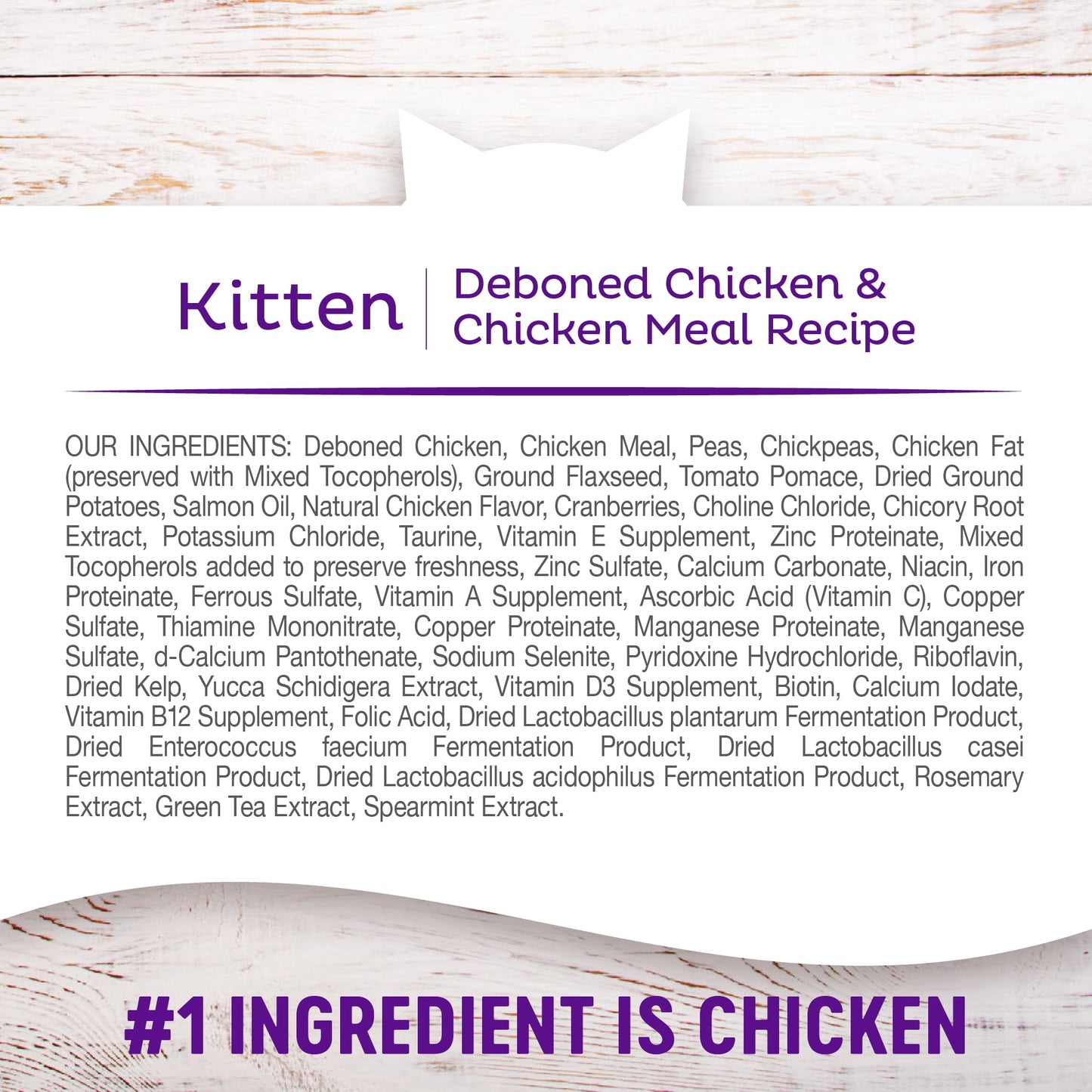 Wellness Complete Health Natural Grain Free Dry Kitten Food, Chicken & Chicken Recipe, 5.5-Pound Bag