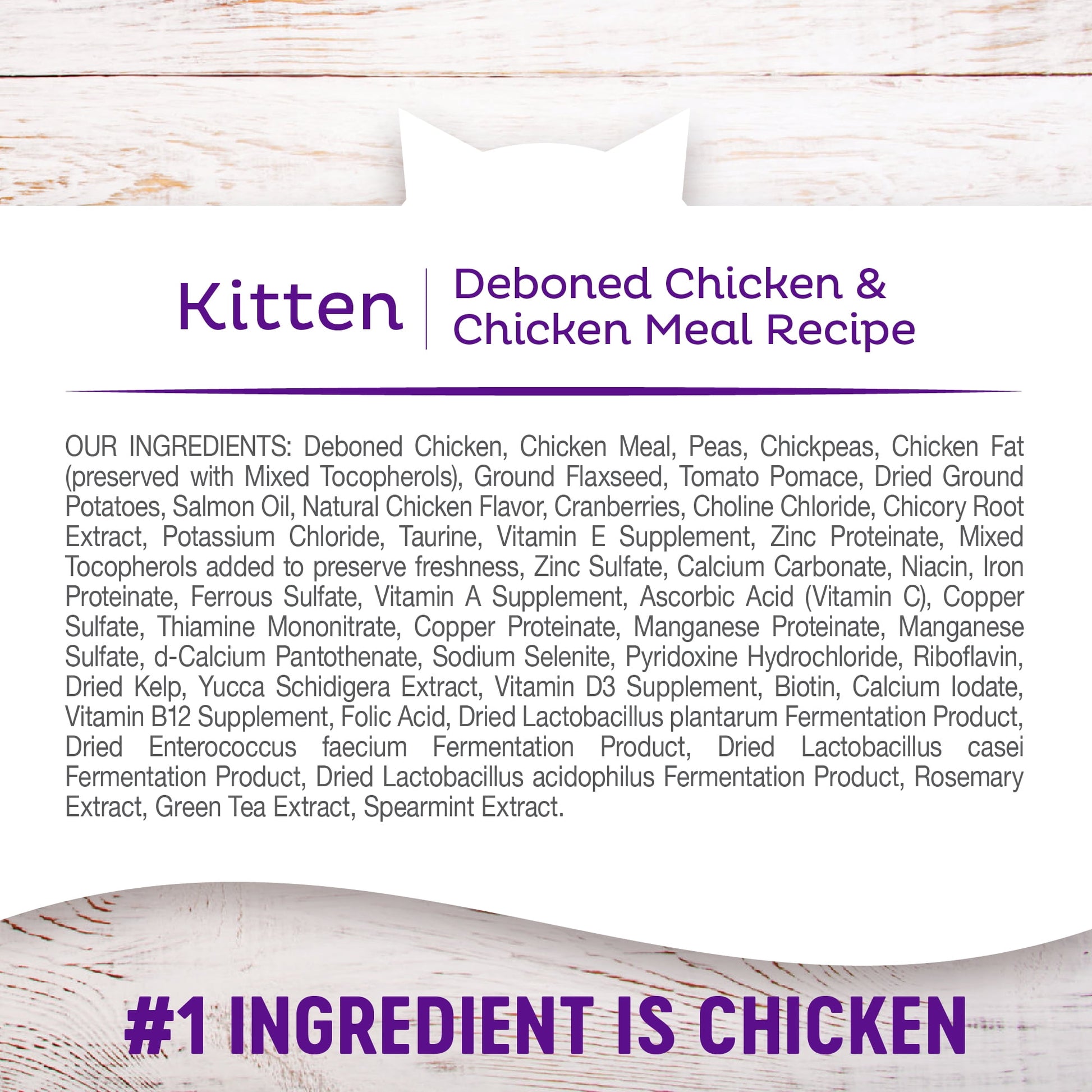 Wellness Complete Health Natural Grain Free Dry Kitten Food, Chicken & Chicken Recipe, 5.5-Pound Bag