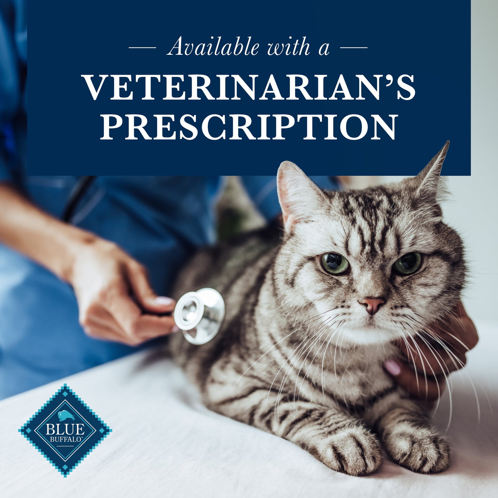 Blue Buffalo Natural Veterinary Diet HF Hydrolyzed Food Intolerance Dry Cat Food, Salmon, 7lb Bag