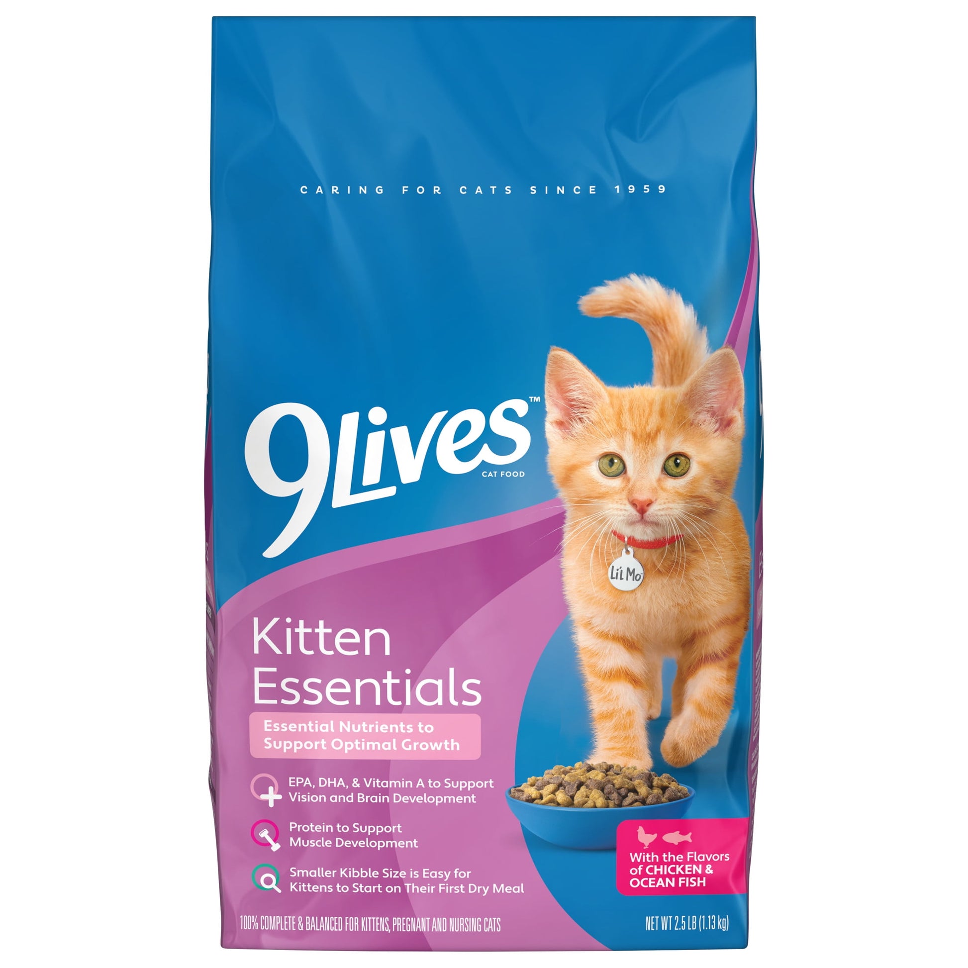 9Lives Kitten Essentials Chicken & Ocean Fish Dry Cat Food, 2.5lb Bag