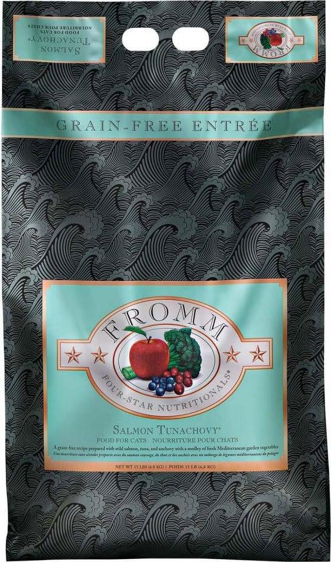 Fromm Four Star Grain Free Salmon Tunachovy Recipe Dry Cat Food 10 lb