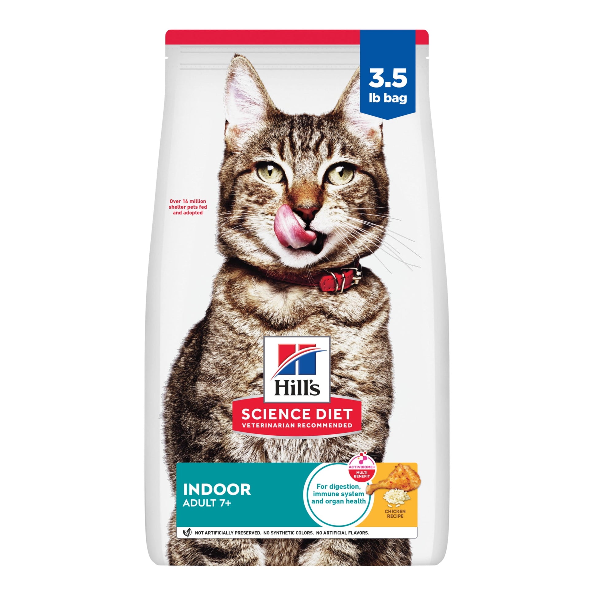 Hill's Science Diet Indoor Chicken Dry Cat Food for 7+ Senior Cats, 3.5lb Bag