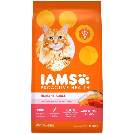 Iams Proactive Health Healthy Adult Original Salmon & Tuna (Pack of 8)