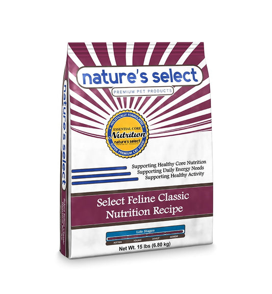 Nature's Select Feline Classic Nutrition Recipe - Dry Cat Food for All Ages