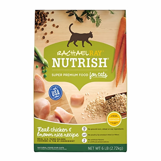 Rachael Ray Nutrish 6 Lb Chicken and Brown Rice Cat Food (Pack of 36)