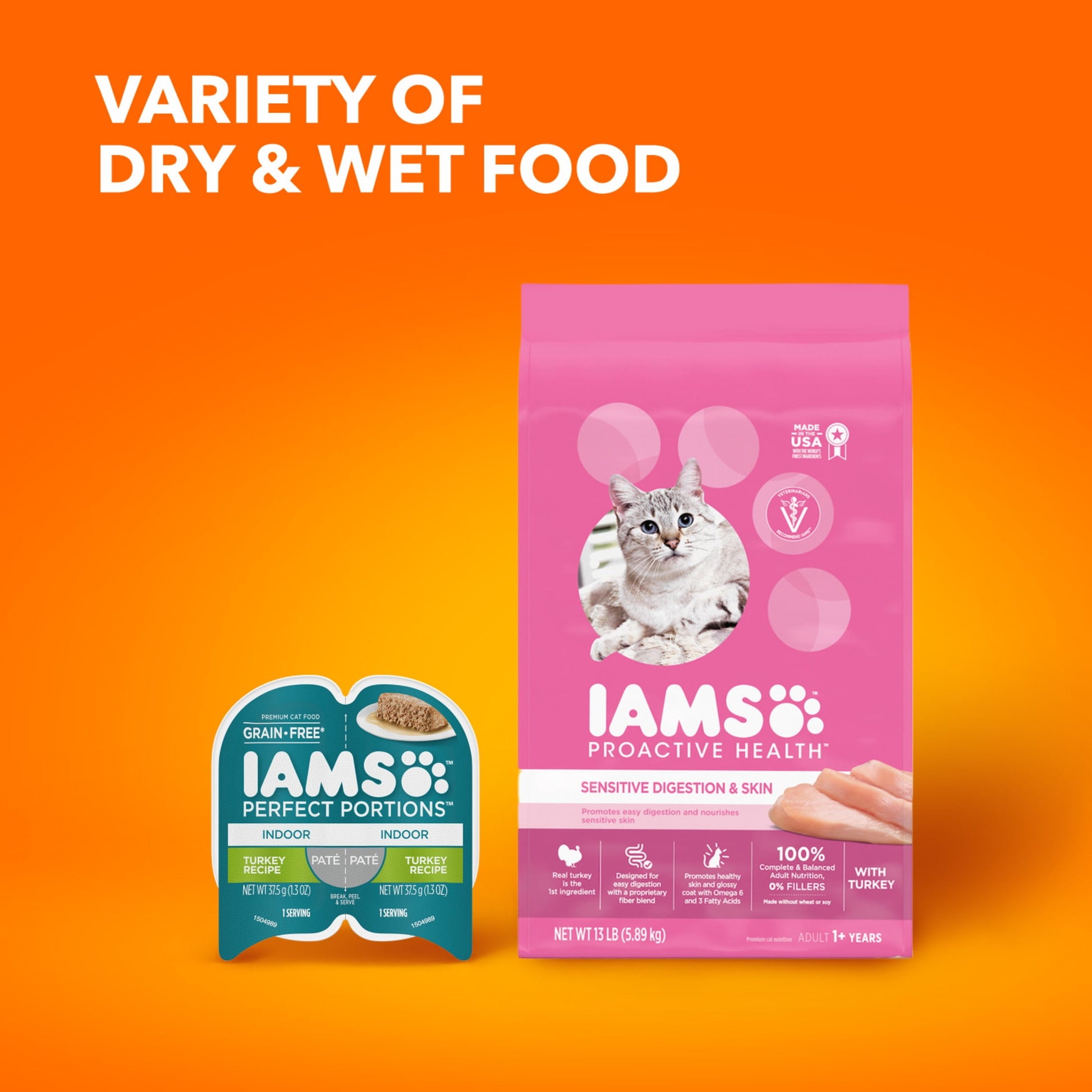 Iams Proactive Health Turkey Dry Cat Food, 6 Lb Bag