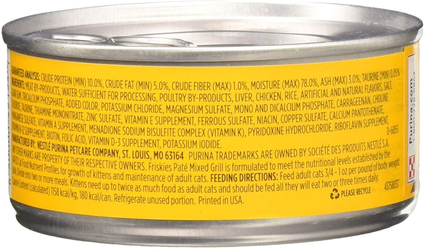 Friskies Mixed Grill Dinner Cat Food 5.5 oz Pack of 24