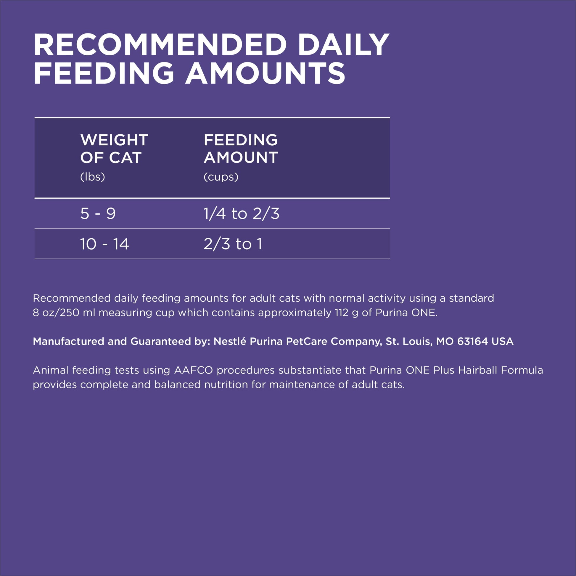 Purina ONE Plus, Hairball Formula Dry Cat Food, Chicken, 7 lb Bag