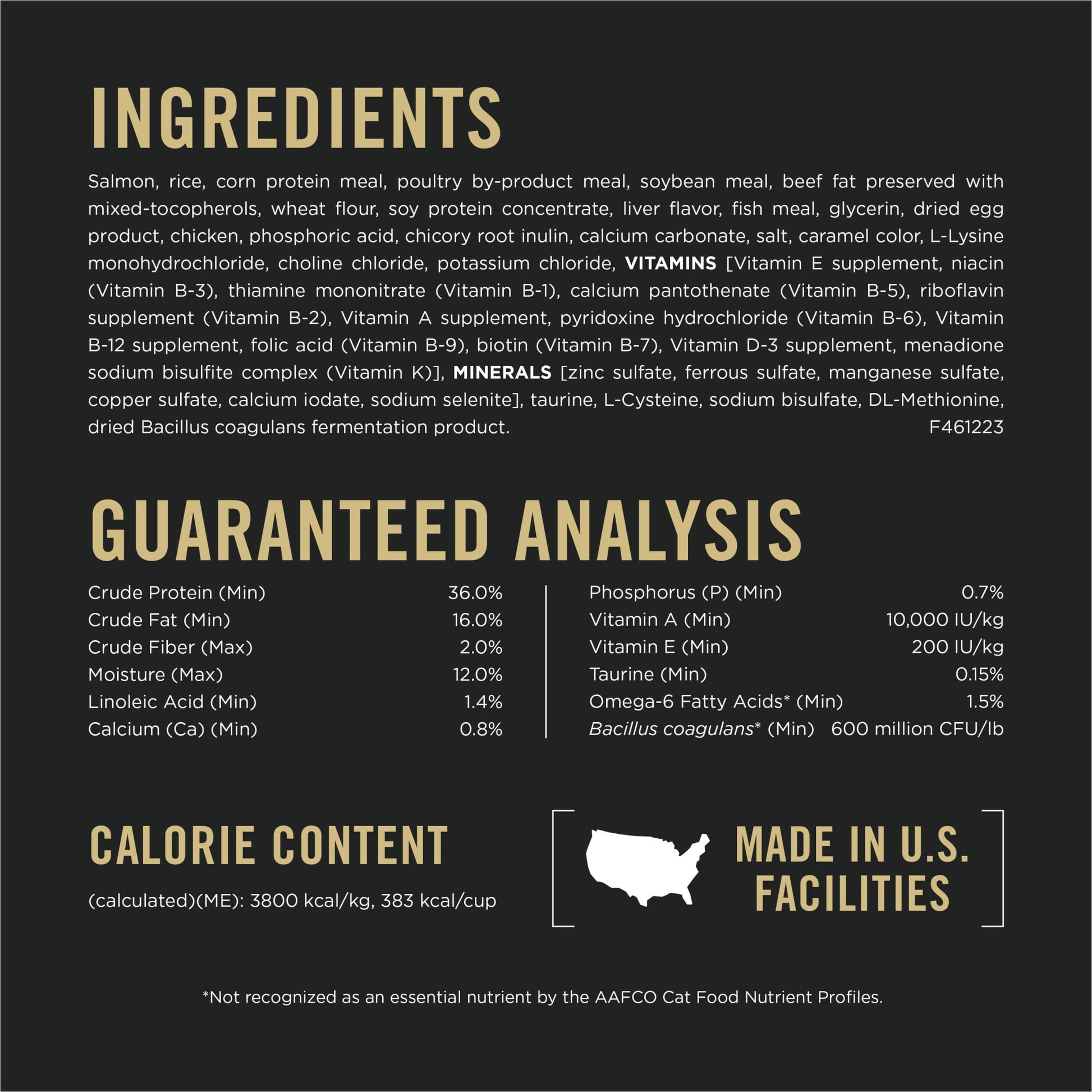 Purina Pro Plan Complete Essentials Dry Cat Food, Salmon & Rice, 3.5 lb Bag