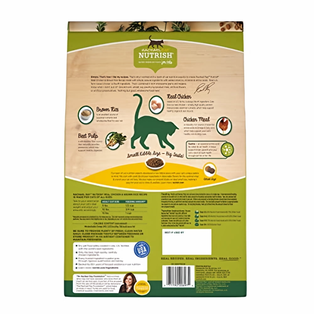 Rachael Ray Nutrish 6 Lb Chicken and Brown Rice Cat Food (Pack of 36)