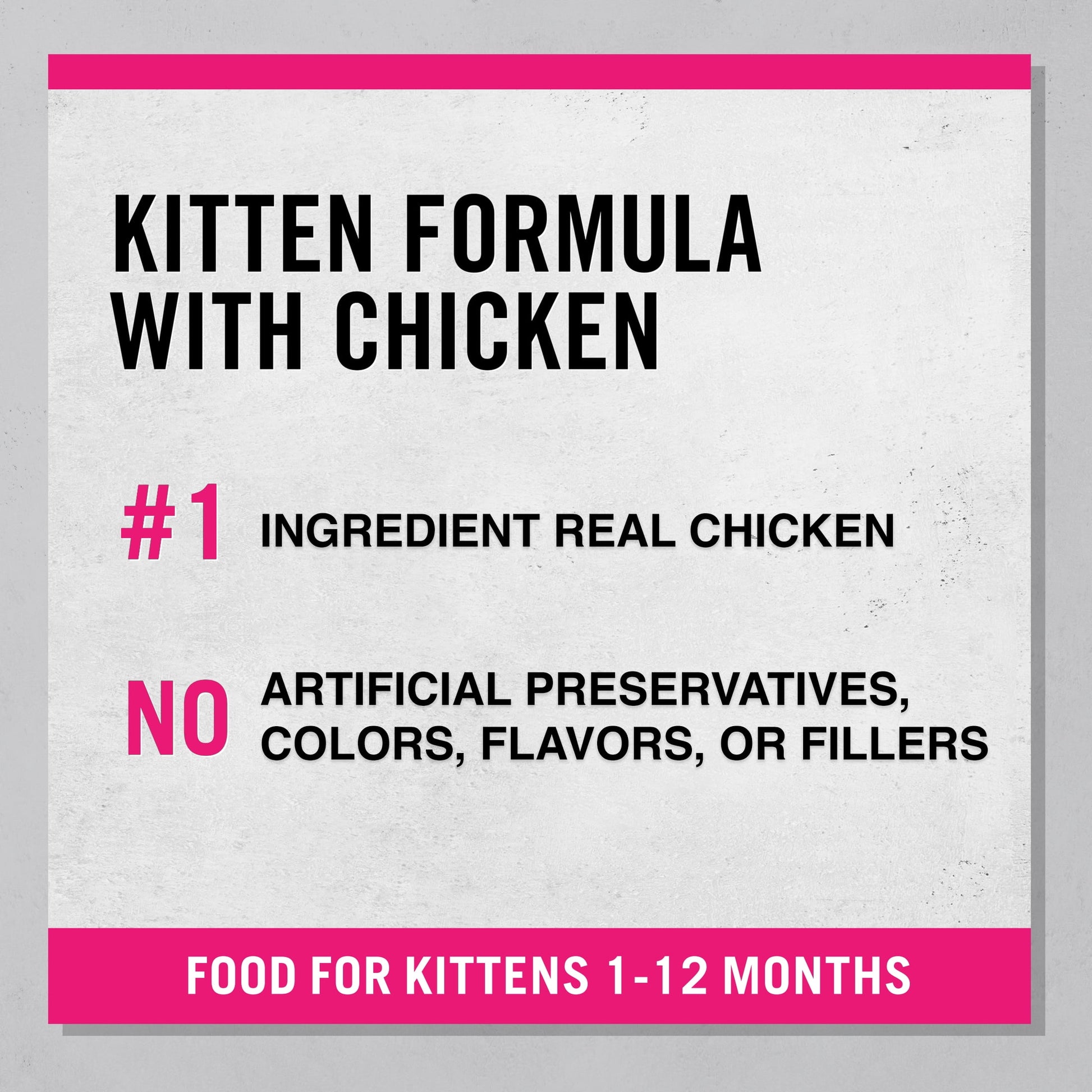 Pure Balance Pro+ Kitten Formula with Chicken Dry Cat Food, 7 lbs