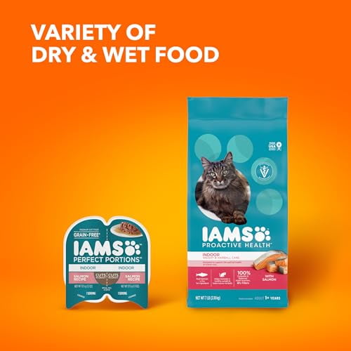 Iams Proactive Health Adult Indoor Weight & Hairball Care Cat Food (Pack of 4)
