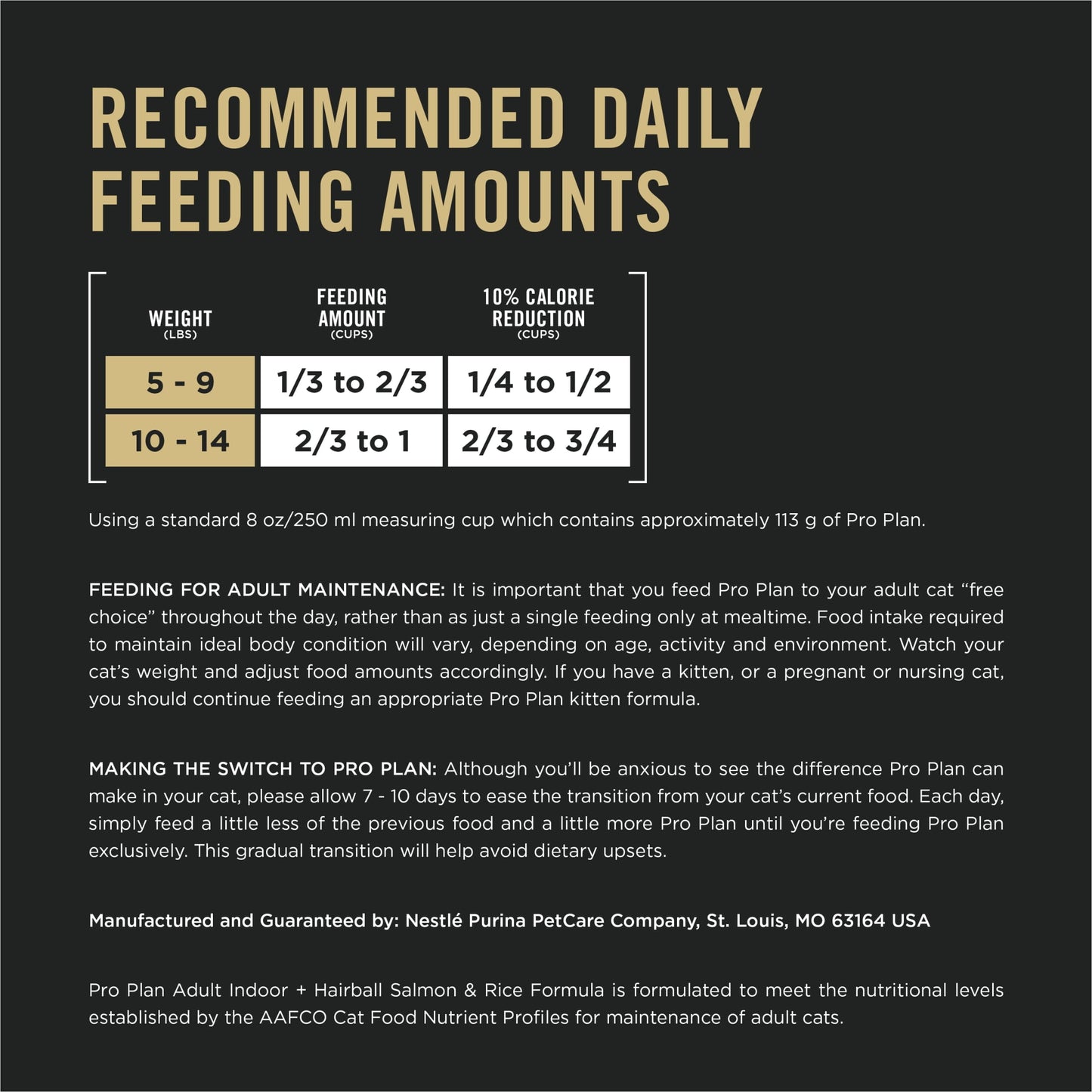 Purina Pro Plan Hairball, IndoorDry Cat Food, Salmon & Rice, 3.5 lb Bag