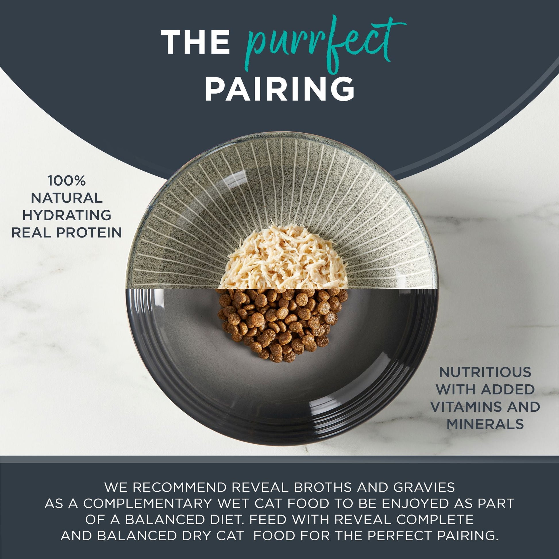 Reveal Pet Food Natural Dry Cat Food, Complete & Balanced Grain Free, Whitefish Flavor, 3lb Bag