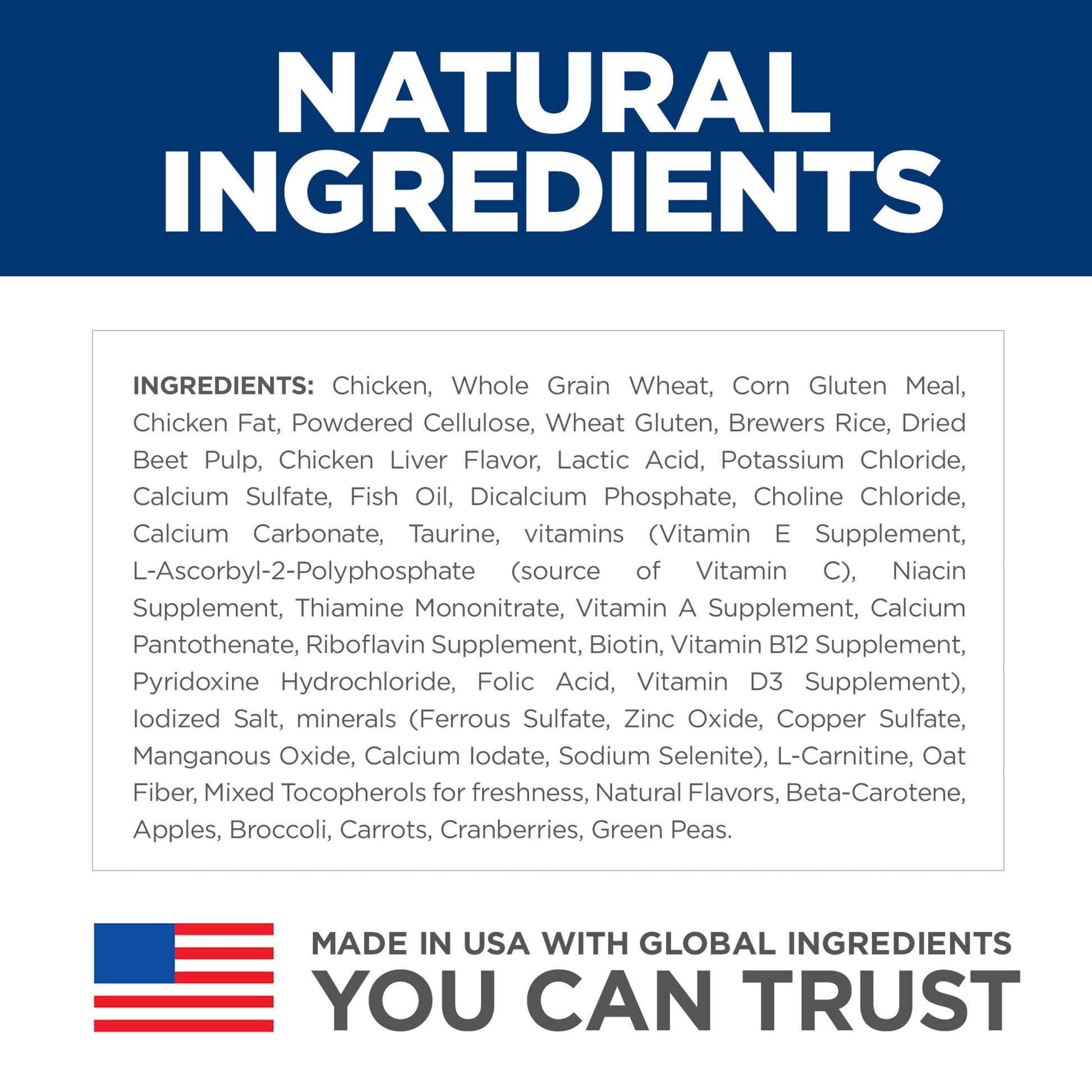 Hill's Science Diet Hairball Control Chicken Dry Cat Food for 7+ Senior Cats, 3.5lb Bag