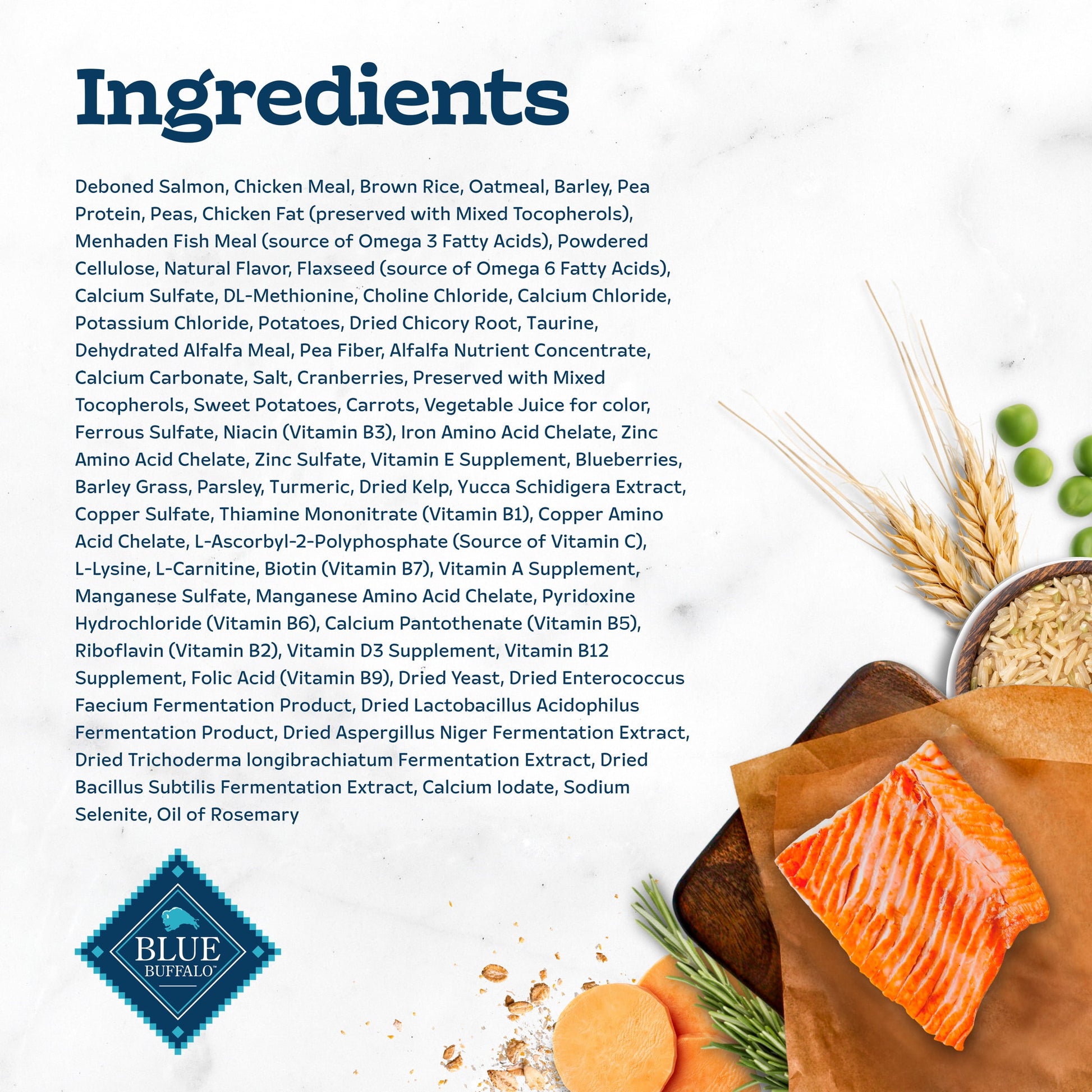 Blue Buffalo Tastefuls Dry Food, Adult Indoor Cat, Salmon and Brown Rice, 15-lb. Bag