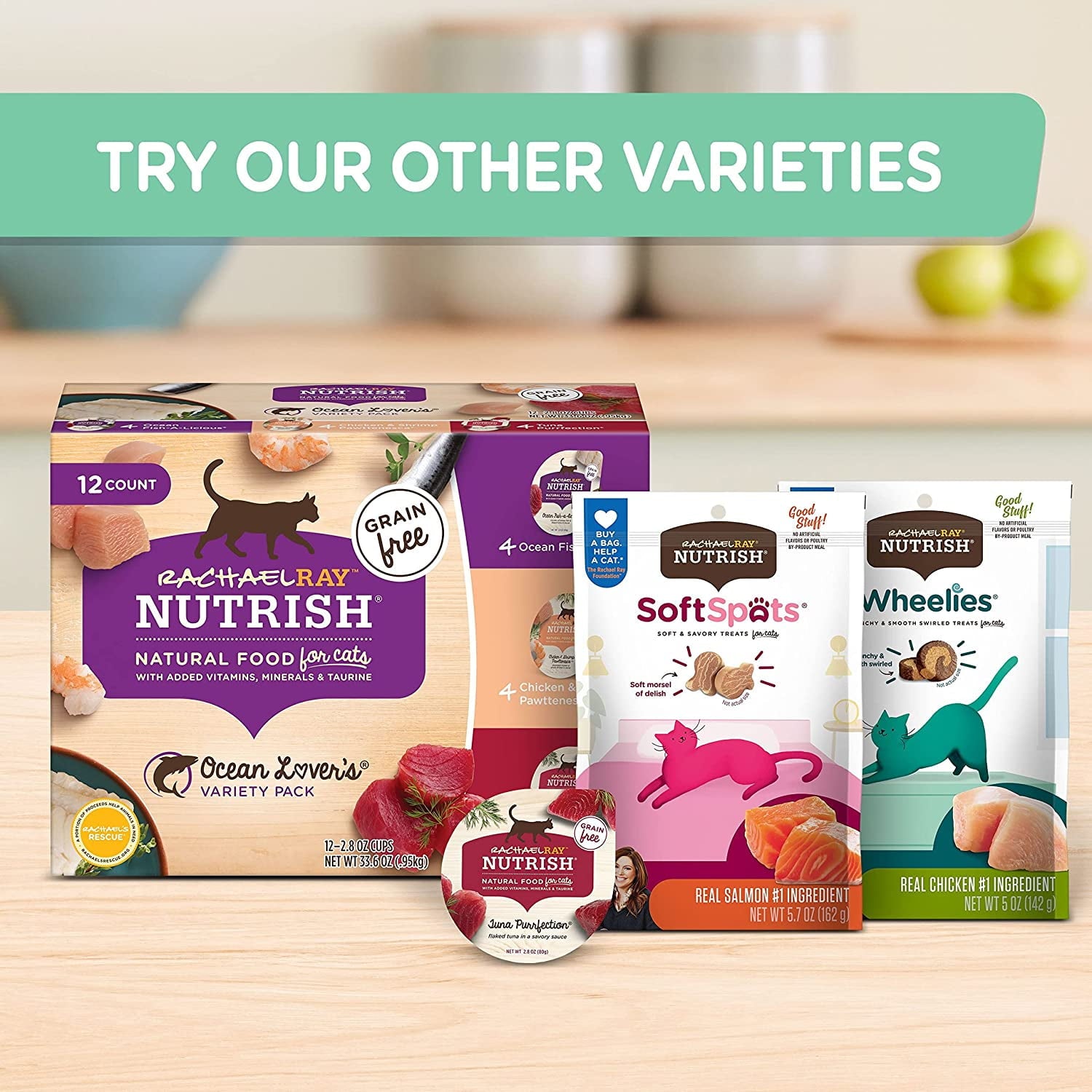 Rachael Ray Nutrish 6 lb Chicken With Lentils and Salmon Recipe Indoor Complete Natural Premium Dry Cat Food